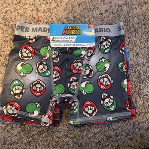 Nintendo Super Mario Boys' Black Boxer Briefs